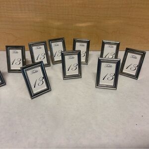 Wedding / Event /  Silver Table Number Frames Set